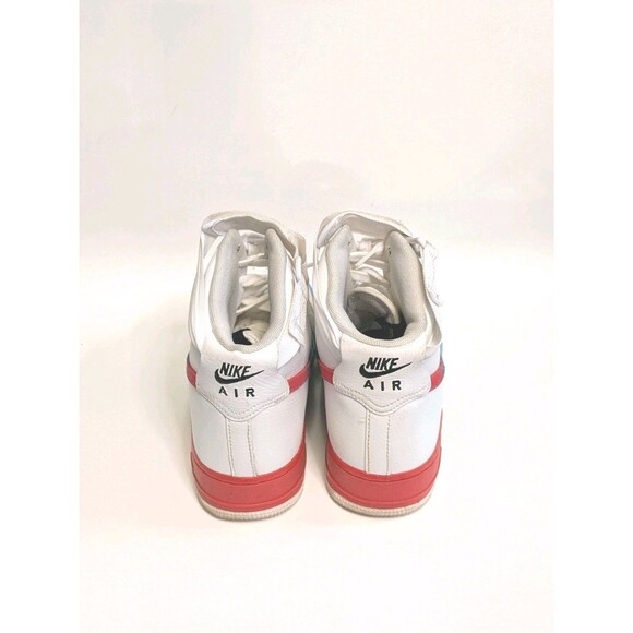 Nike Air Force 1 Mens High Top Sneaker Sz 10.5 White Blue Fury Ember Glow Ombre